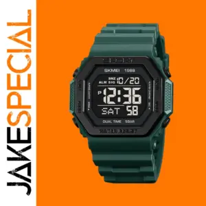 Skmei 1988 Digital Military Wristwatch Green Black