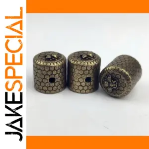 Brass Honeycomb Guitar Control Knobs Set of 3