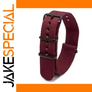 Maroon Nylon Watch Strap 18mm 20mm 22mm 24mm