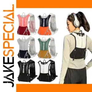 Hydration Running Vest with Reflective Strips