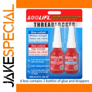 LOOLIFL Threadlocker 10ml Blue and Red Set