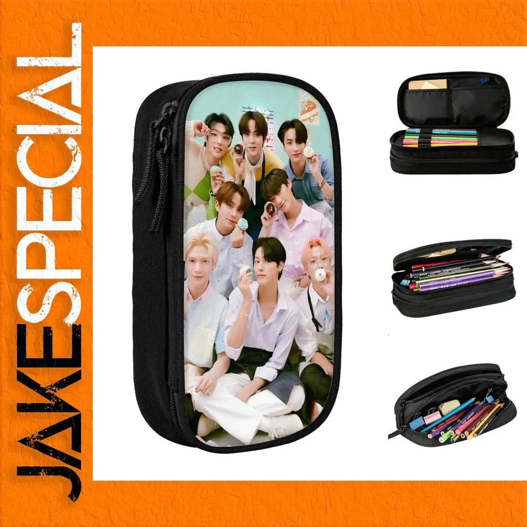 Kpop Star Singer Idol Pencil Case Black/Pink/Blue 1 Kpop Star Singer Idol Pencil Case Black/Pink/Blue