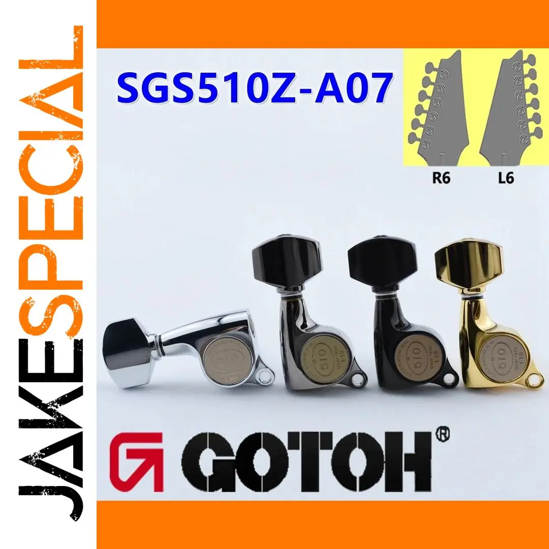 GOTOH SGS510Z-A07 Guitar Machine Heads Tuners 1 GOTOH SGS510Z-A07 Guitar Machine Heads Tuners