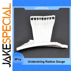 9-Piece Stainless Steel Guitar Radius Gauge Set