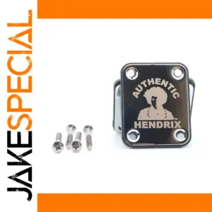 Polished Chrome Electric Guitar Neck Plate