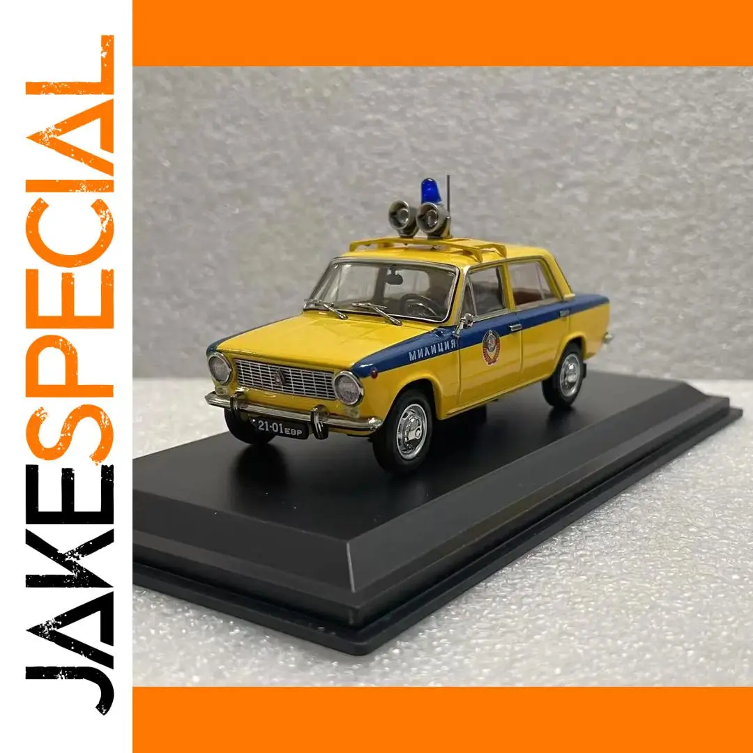 Die-cast VAZ 2101 Soviet Police Car Model 1 Die-cast VAZ 2101 Soviet Police Car Model