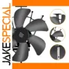 Heat Powered Stove Fan with Thermometer - 6 Blades