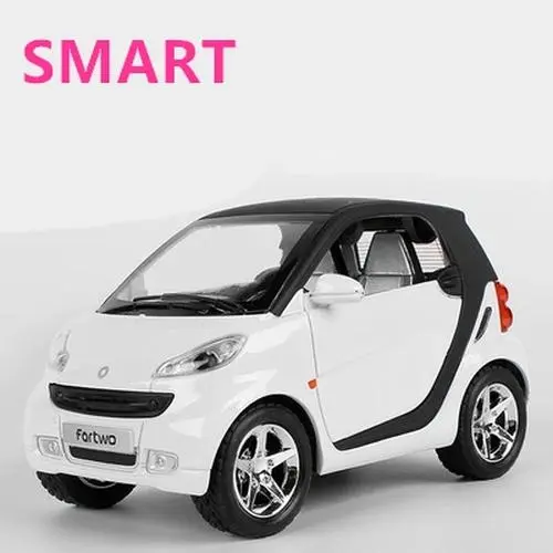 1:32 Diecast Smart Fartwo Model Car Pink 8 1:32 Diecast Smart Fartwo Model Car Pink - Image 8