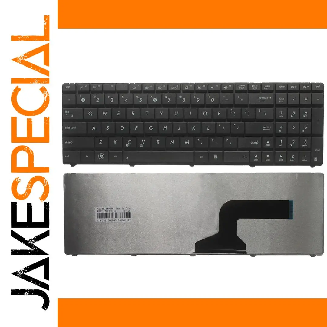 Asus Laptop Keyboard Replacement Black QWERTY 1 Asus Laptop Keyboard Replacement Black QWERTY