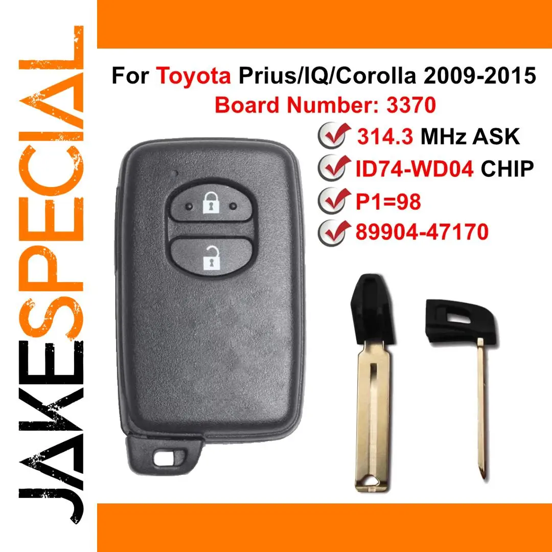 Toyota Smart Key for Prius, IQ, Corolla 1 Toyota Smart Key for Prius, IQ, Corolla