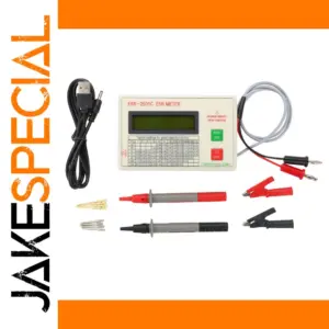 ESR2501C Capacitor ESR DCR Tester with Clips