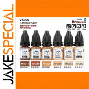 Human Facial Skin Tone Paint Pigment Set