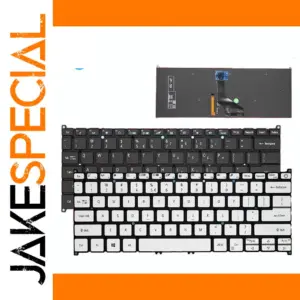 Acer Swift 3/5 Replacement Keyboard Black and White