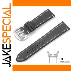 Vintage Genuine Leather Watchband 22mm 20mm Adjustable