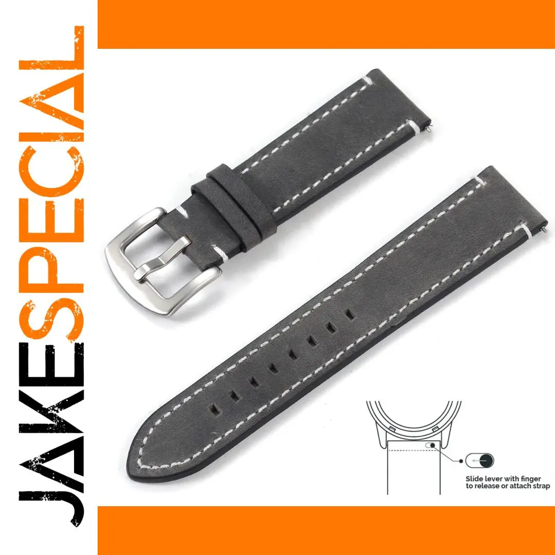 Vintage Genuine Leather Watchband 22mm 20mm Adjustable 1 Vintage Genuine Leather Watchband 22mm 20mm Adjustable