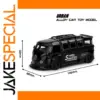 Black VW Bus T1 Diecast Model with Electric Features