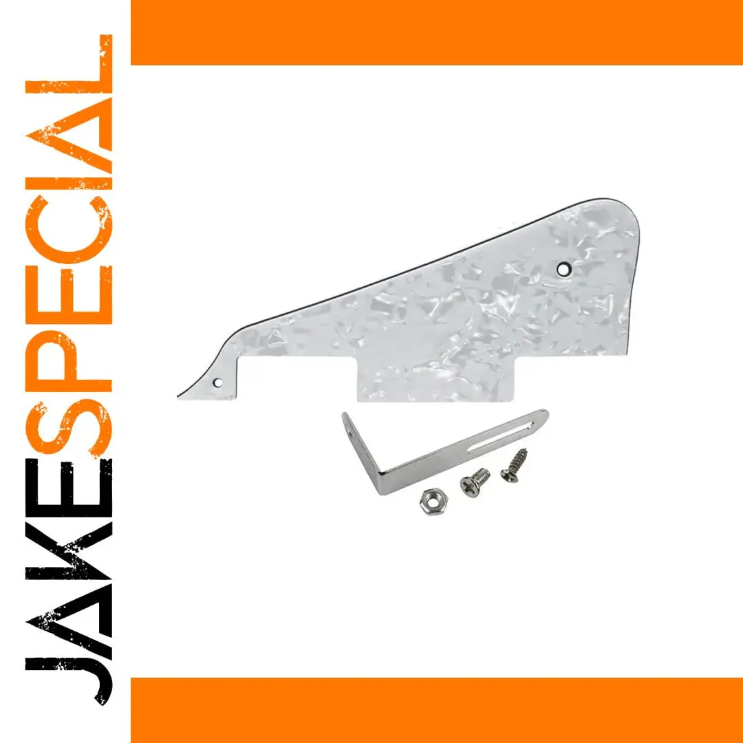 FLEOR LP Style Guitar Pickguard White Pearl 1 FLEOR LP Style Guitar Pickguard White Pearl