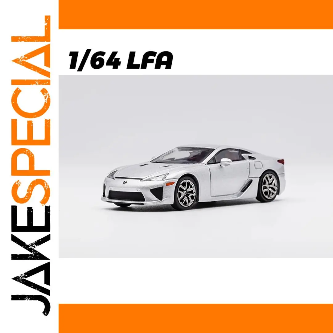 DCT 1:64 Silver Lexus LFA Diecast Model Car 1 DCT 1:64 Silver Lexus LFA Diecast Model Car