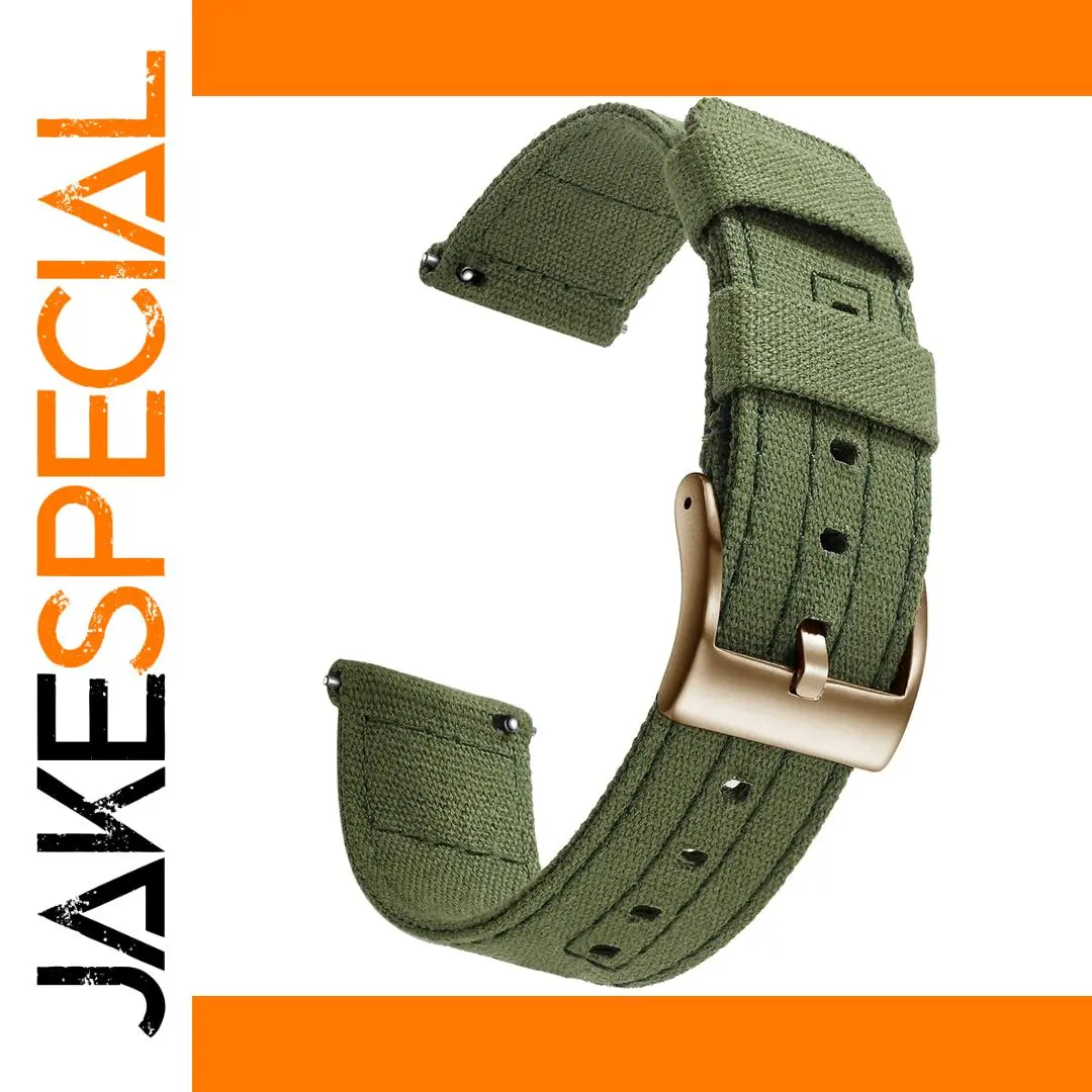 SAMCO Canvas Quick Release Watch Band 20mm 22mm 1 SAMCO Canvas Quick Release Watch Band 20mm 22mm