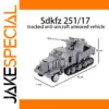 SDKFZ 251/17 Military Model Building Blocks