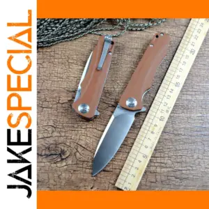 YSTART D2 Folding Knife with Micarta Handle