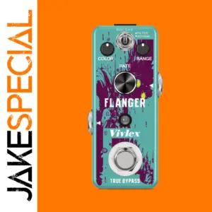 Vivlex Flanger Effect Pedal in Turquoise Design