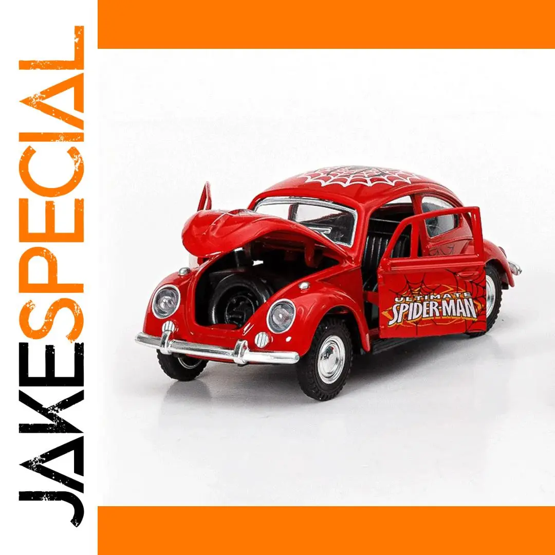 Vibrant Red 1:32 Diecast Vintage Car Model 1 Vibrant Red 1:32 Diecast Vintage Car Model