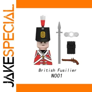 Napoleonic War British Fusilier Figure 4.5 cm