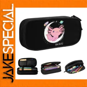 Space Axolotl Theme Pencil Case