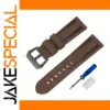 Silicone Watch Band in Coffee Black, 20-26mm