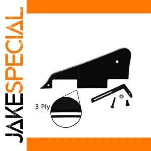 FLEOR Black LP Pickguard with Metal Bracket