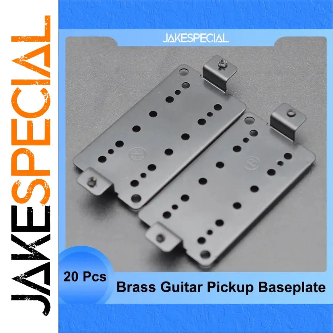 Brass-Black Pickup Base Plates Set of 20 1 Brass-Black Pickup Base Plates Set of 20