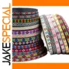 Vibrant Geometric Rhombus Jacquard Ribbon 5 Yards