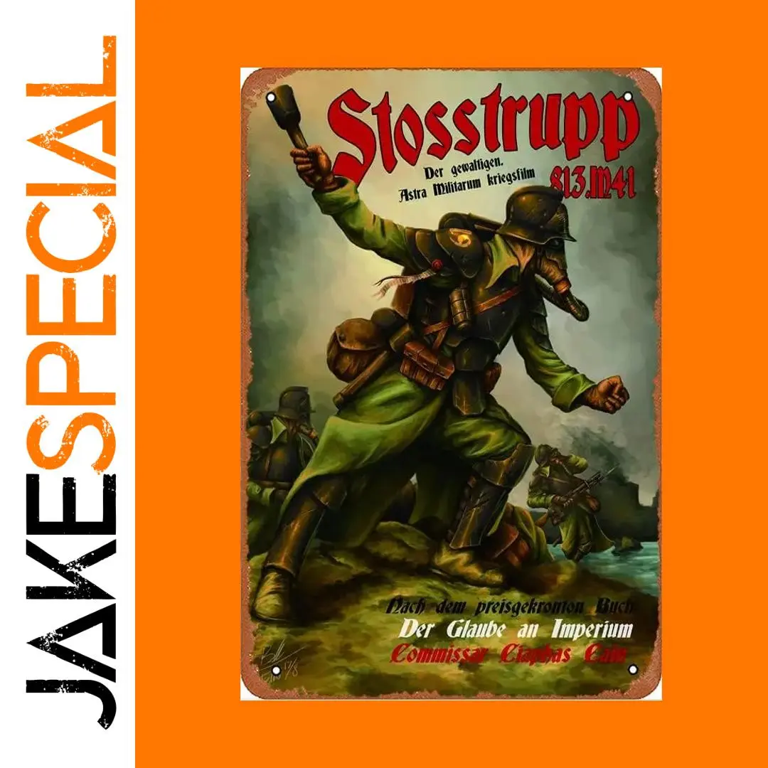 Stosstrupp 813M41 Vintage Military Tin Sign 1 Stosstrupp 813M41 Vintage Military Tin Sign