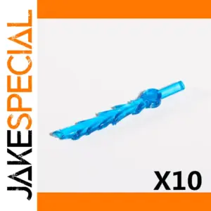 Bright Blue Toy Weapon Accessory Pack of 10