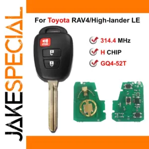Toyota RAV4 Highlander Remote Key 2013-2017