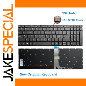 Black Backlit Keyboard for Lenovo V15 Models