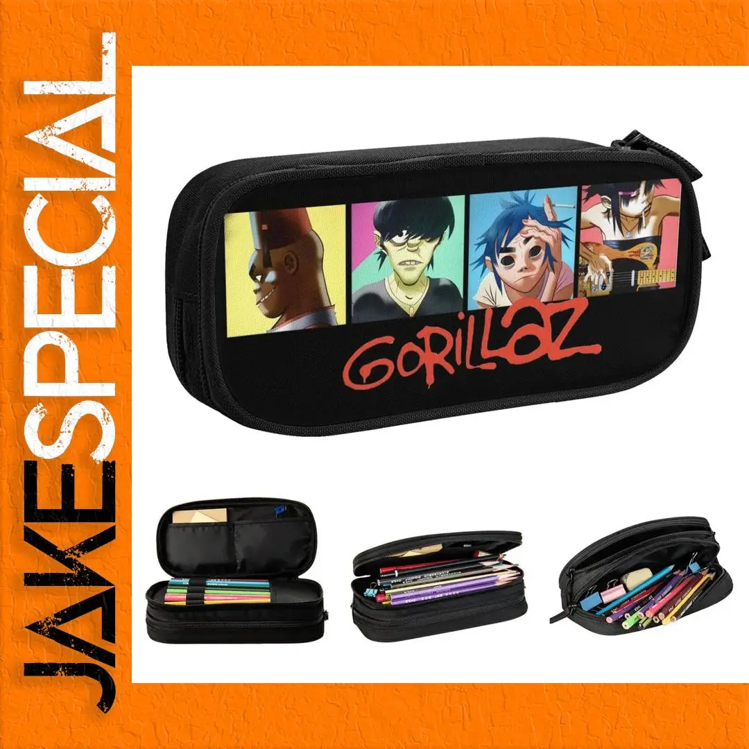 Gorillaz Rock Pencil Case with Color Options 1 Gorillaz Rock Pencil Case with Color Options