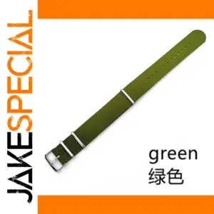 Forest Green Ballistic Nylon Watchband 18mm-22mm