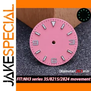 28.5mm Pink Watch Dial for NH3 Series Movements