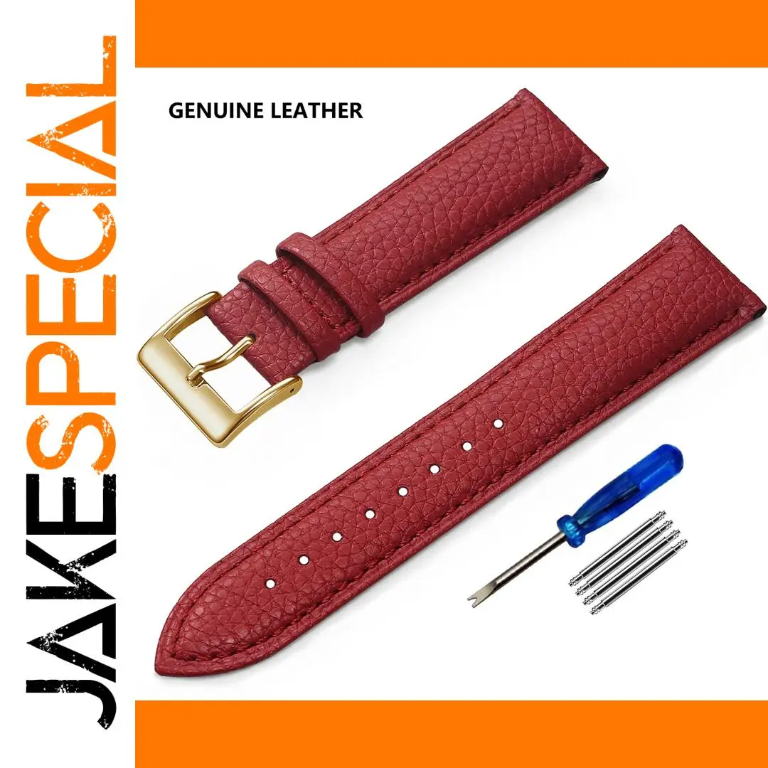 Genuine Leather Watch Band for Various Sizes 1 Genuine Leather Watch Band for Various Sizes