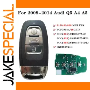 Vehicle Remote Key for Audi Q5 2008-2014
