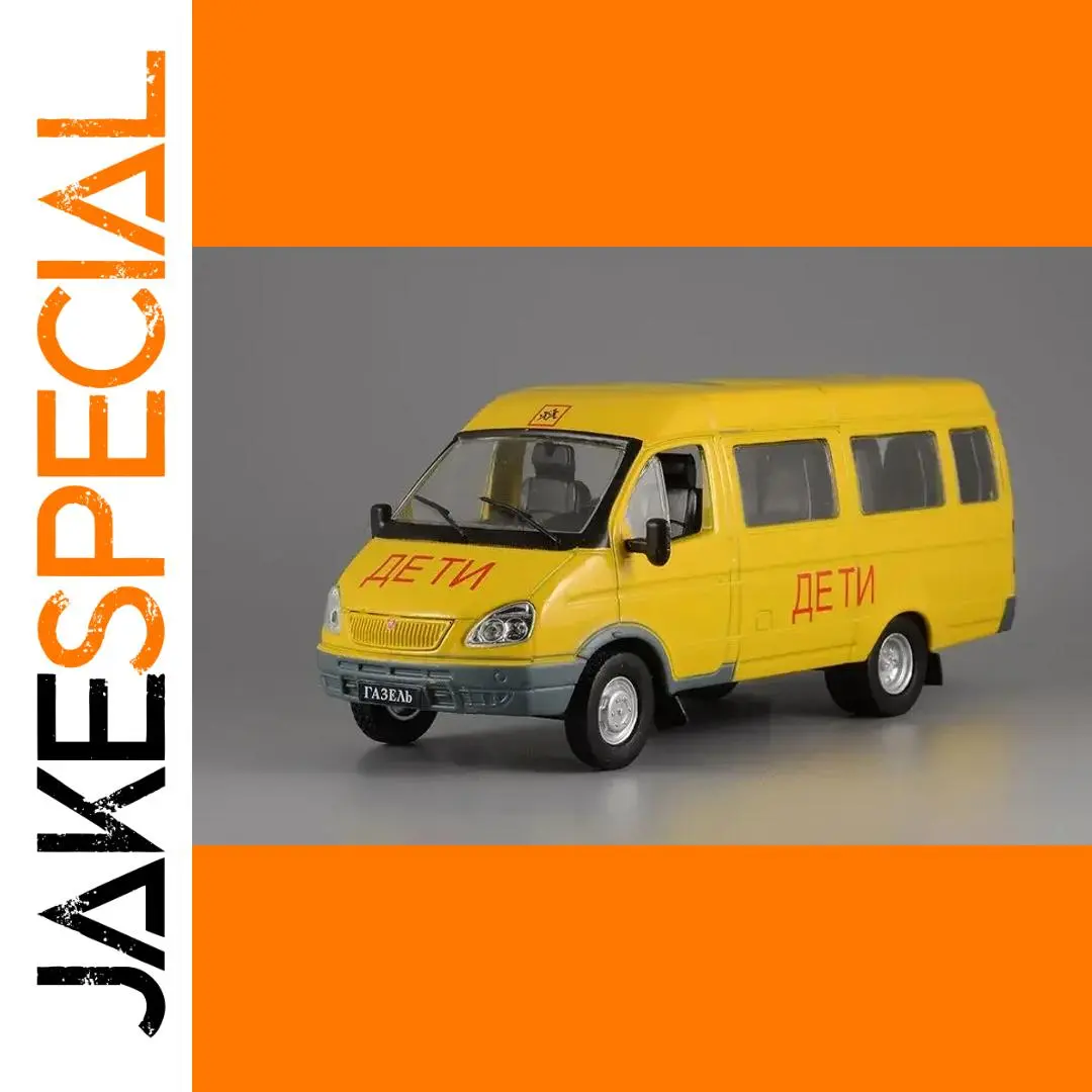 GAZ 322121 1:43 Scale Diecast School Bus 1 GAZ 322121 1:43 Scale Diecast School Bus