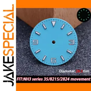28.5mm Blue-Green Luminous Watch Dial for NH3
