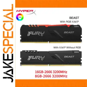 HyperX FURY BEAST DDR4 RAM 8GB 16GB 2666MHz 3200MHz