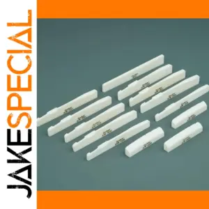 Guyker Acoustic Guitar Bone Bridge Saddles Set