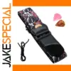 Floral Pattern Guitar Strap with Picks
