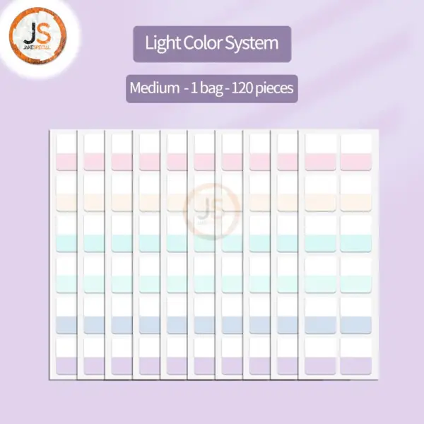 Self-Adhesive Sticky Notes Set in Pastel Colors - Image 11
