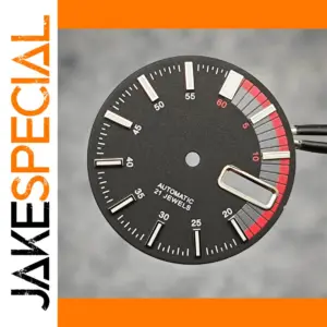 28.5mm Black Watch Dial for NH35/4R35 Movement