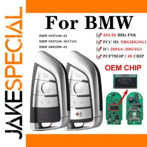 BMW Key Fob Compatible with 1 3 5 7 Series